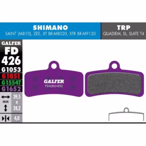 PAR PASTILLAS E-BIKE SHIMANO SAINT-ZEE